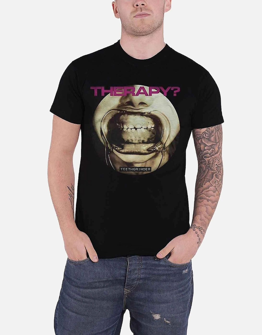 Therapy? Unisex Adult Teethgrinder T-Shirt