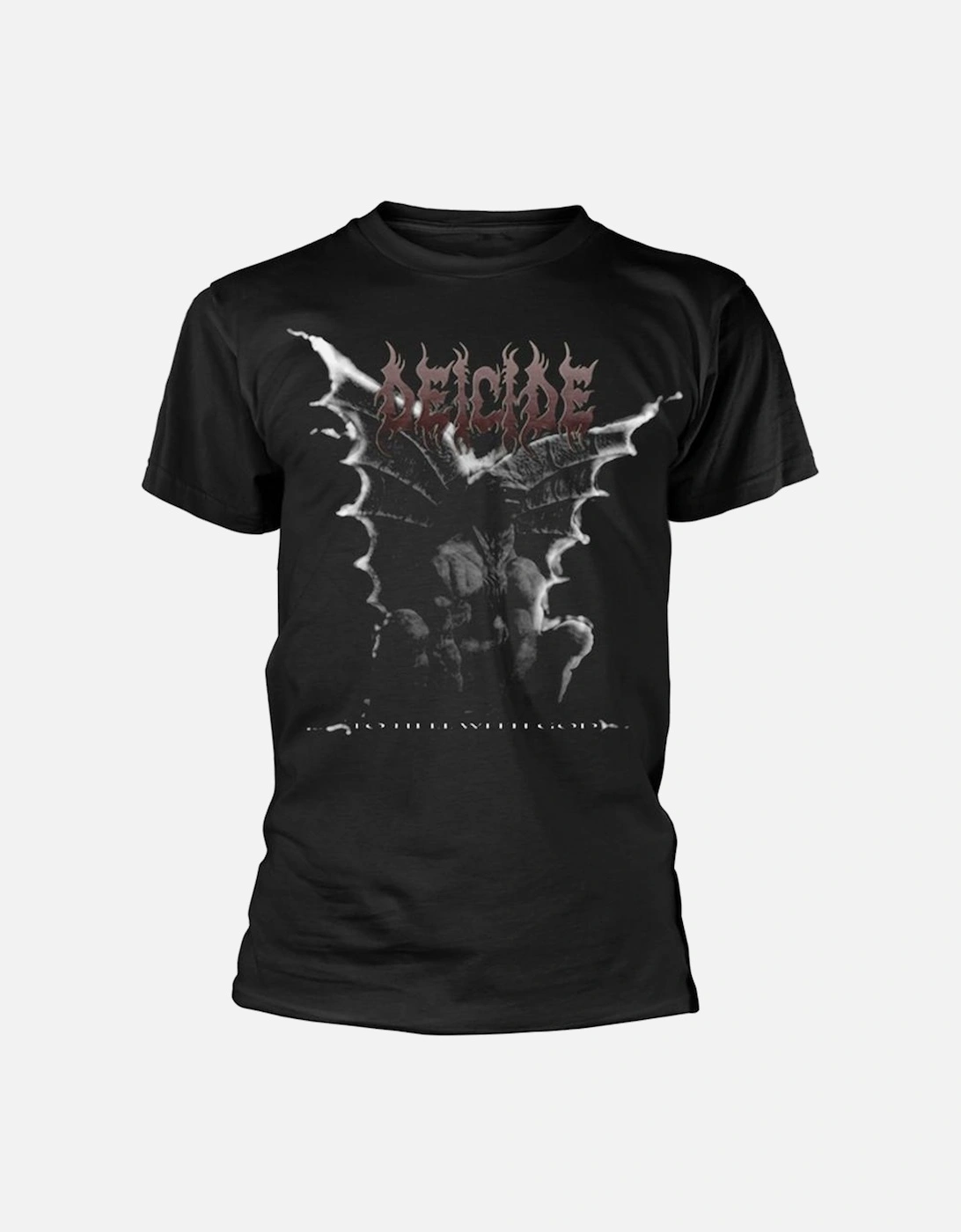 Unisex Adult To Hell With God Gargoyle T-Shirt, 2 of 1