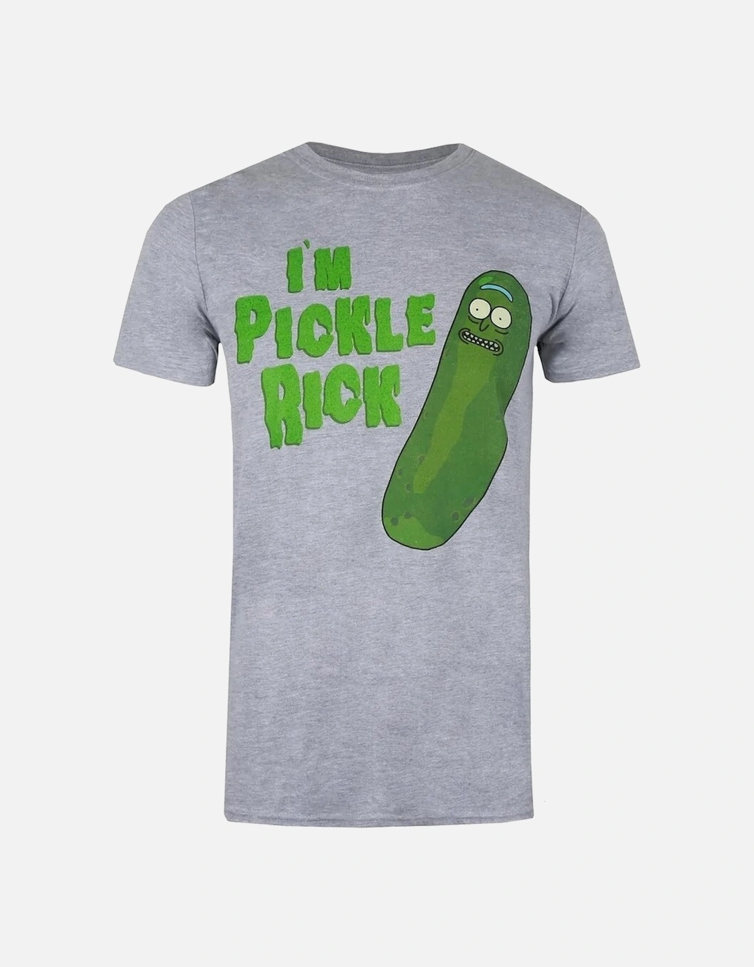 Mens I?'m Pickle Rick Marl T-Shirt, 5 of 4