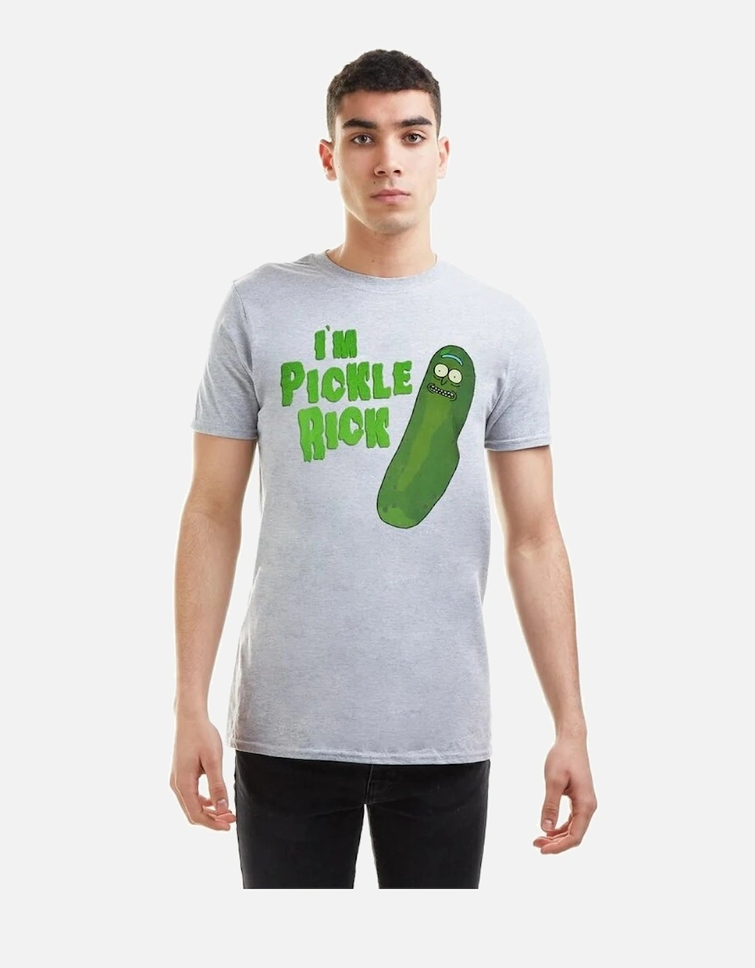 Mens I?'m Pickle Rick Marl T-Shirt