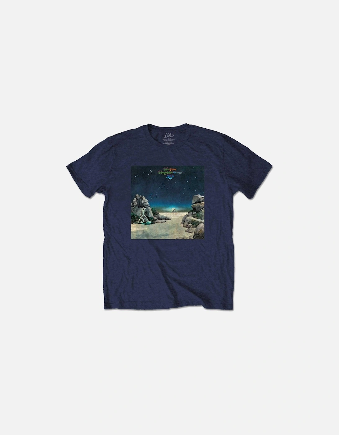 Unisex Adult Topographic Oceans Cotton T-Shirt, 2 of 1