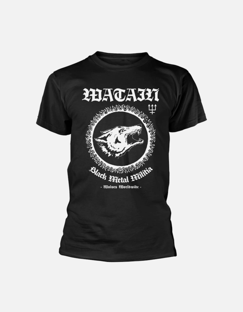Unisex Adult Black Metal Militia T-Shirt