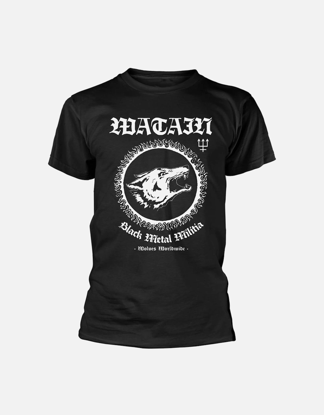 Unisex Adult Black Metal Militia T-Shirt, 3 of 2