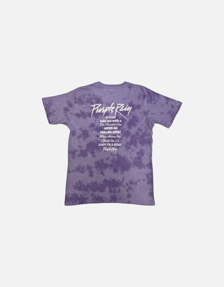 Unisex Adult Purple Rain Back Print T-Shirt