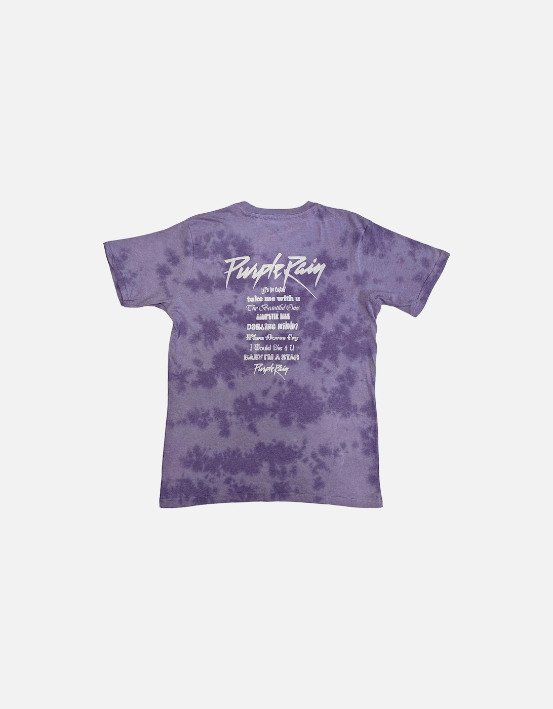 Unisex Adult Purple Rain Back Print T-Shirt