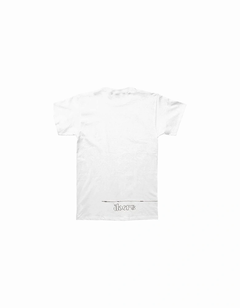 Unisex Adult Solitary Back Print T-Shirt
