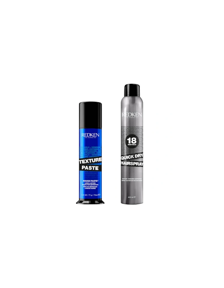 Styling Texture Paste and Quick Dry Hair Spray Bundle