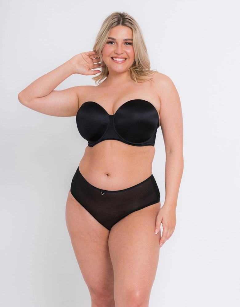 Smoothie Strapless Moulded Bra - Black