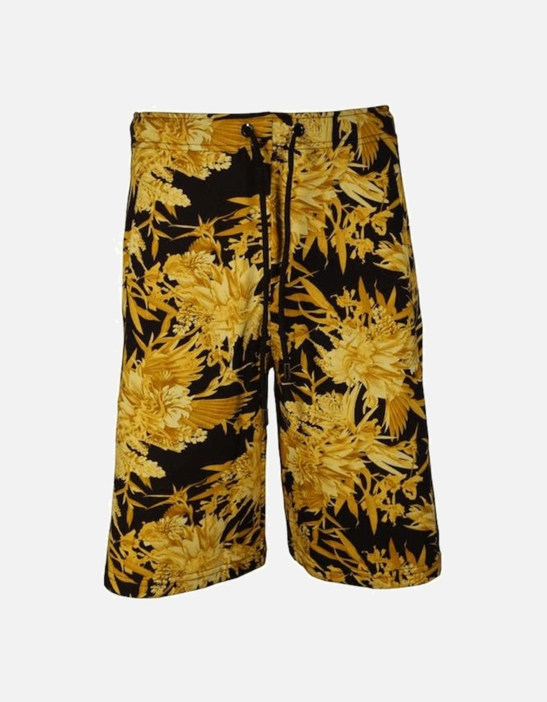 Cotton Jungle Baroque Print Shorts