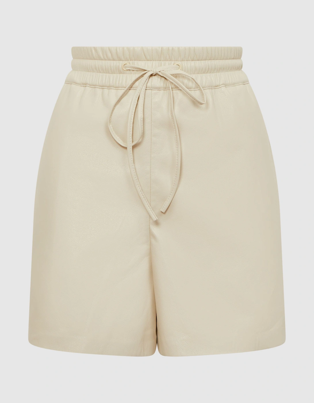 Good American Faux Leather Drawstring Shorts, 2 of 1