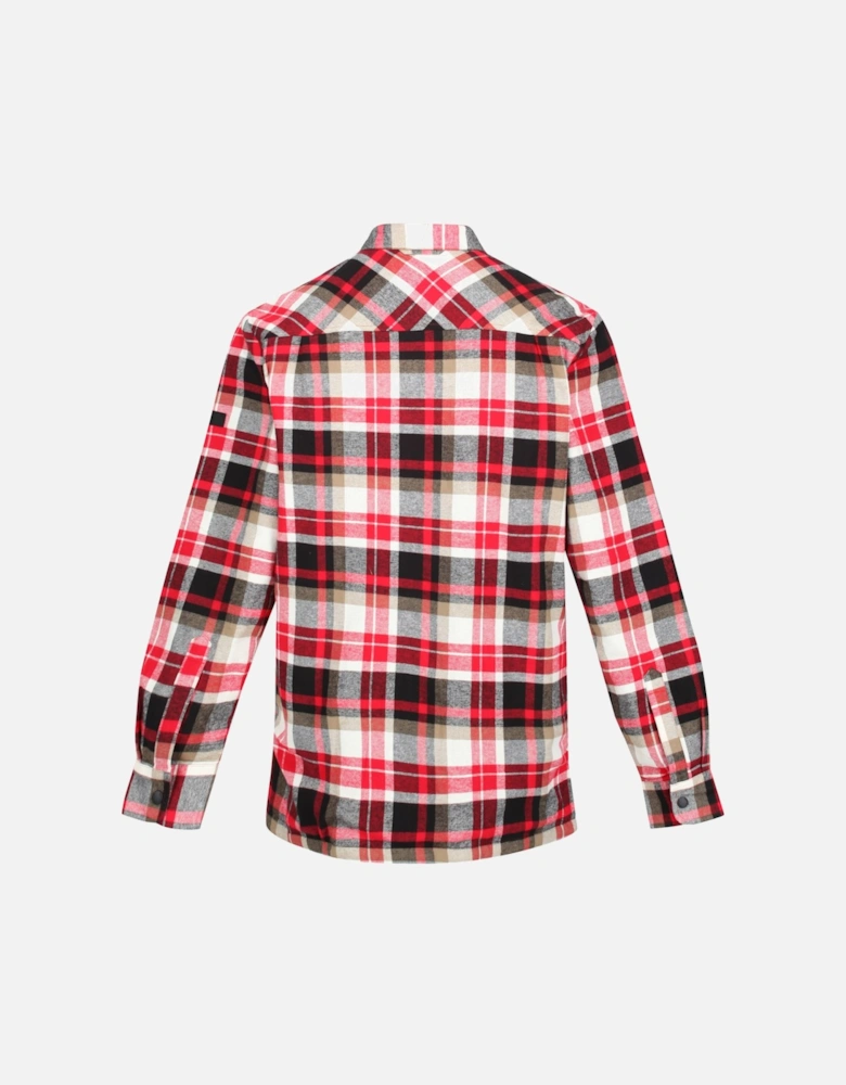 Mens Thamos Checked Long-Sleeved Shirt