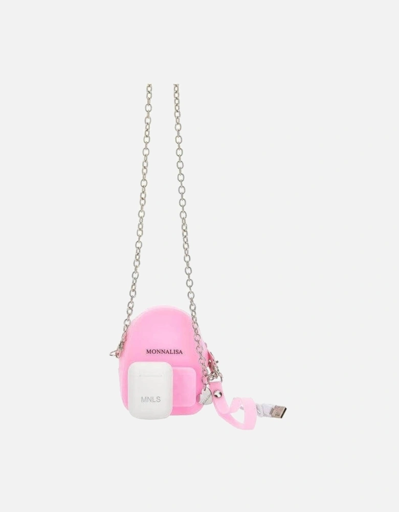 Girls Pink Wireless Headphones & Mini Bag