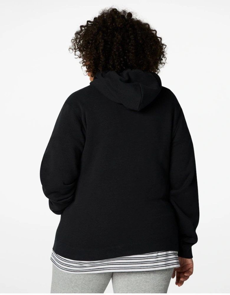 Chuck Taylor Patch Brushed Back Fleece Hoodie - Black