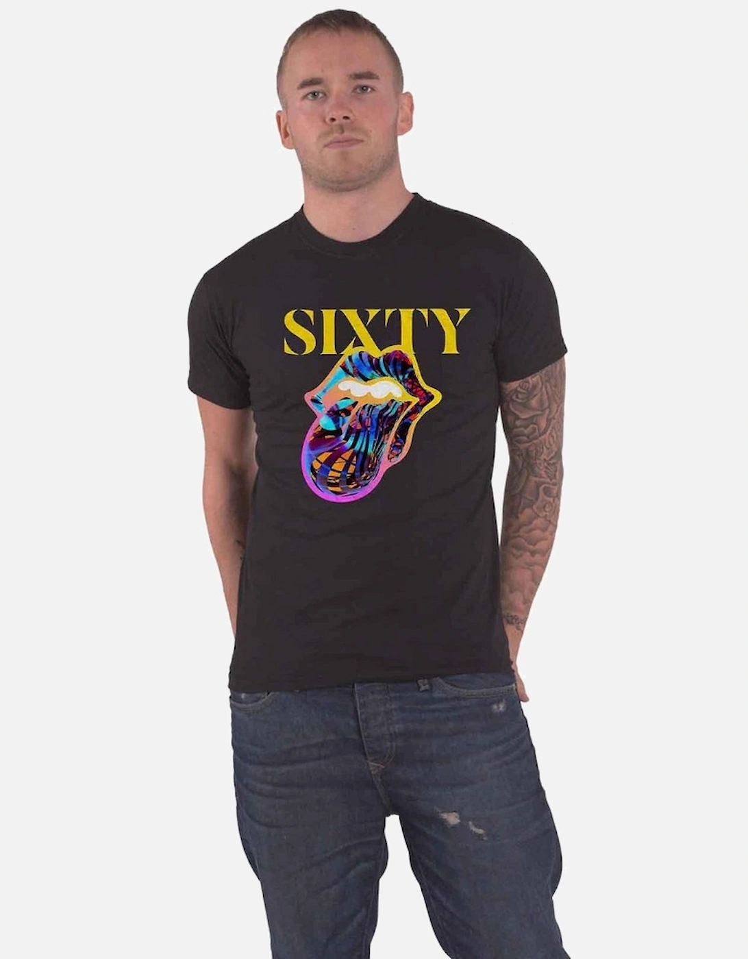 Unisex Adult Sixty Cyberdelic Cotton T-Shirt, 4 of 3