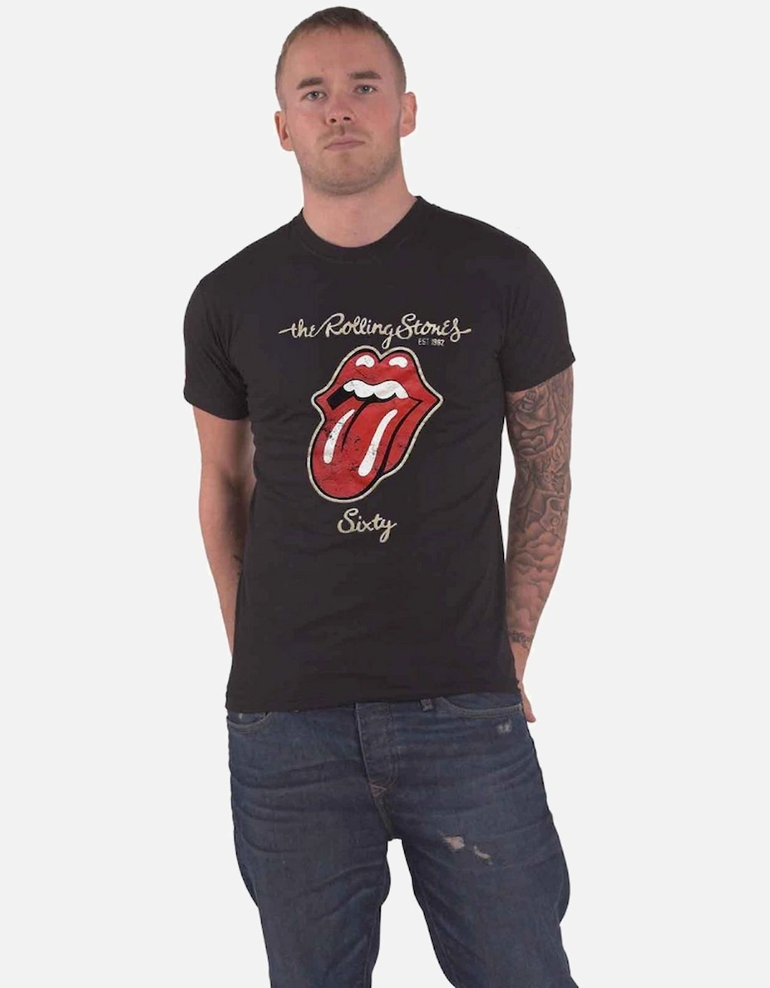 Unisex Adult Sixty Plastered Suede T-Shirt, 5 of 4