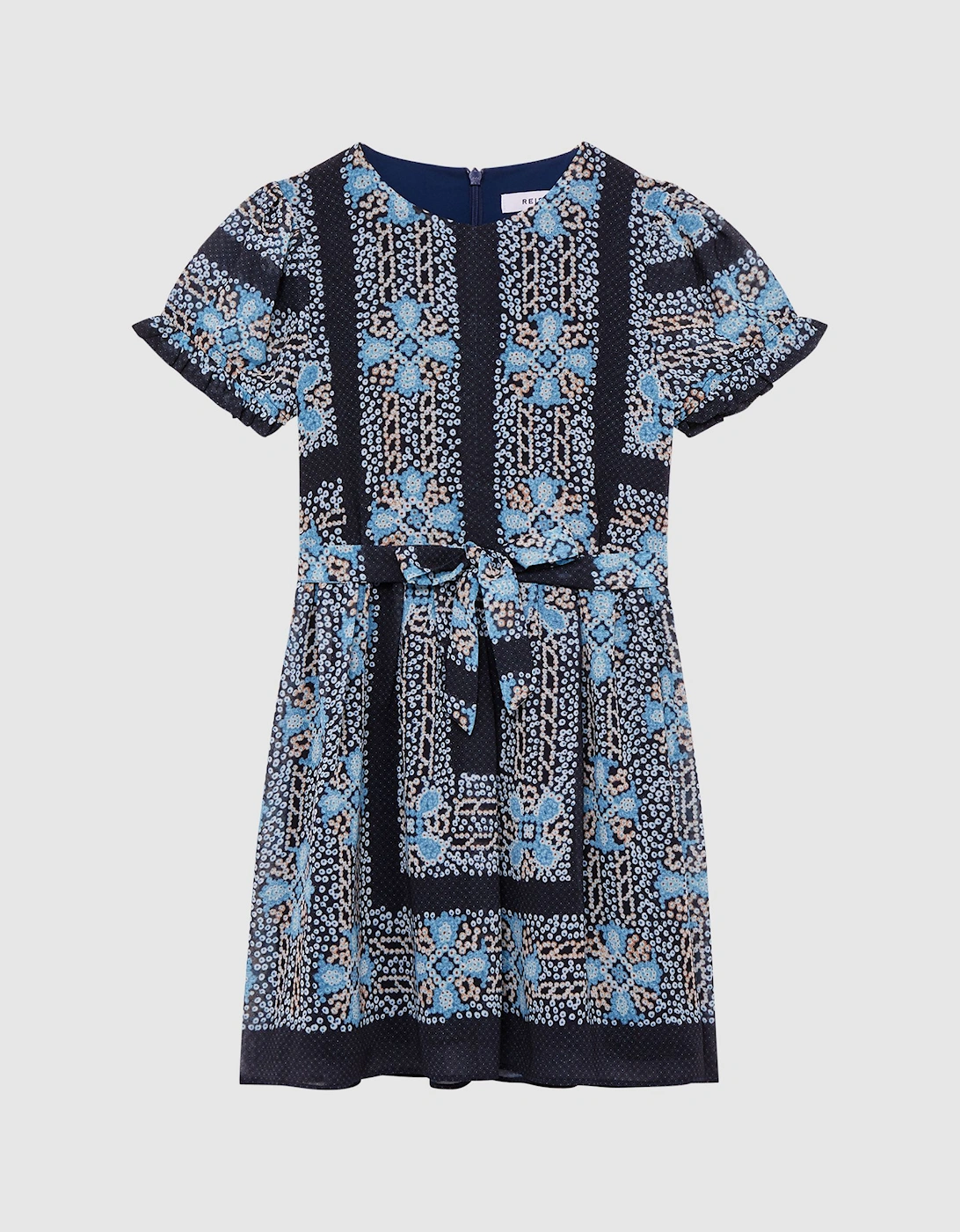 Floral Print Puff Sleeve Dress, 3 of 2
