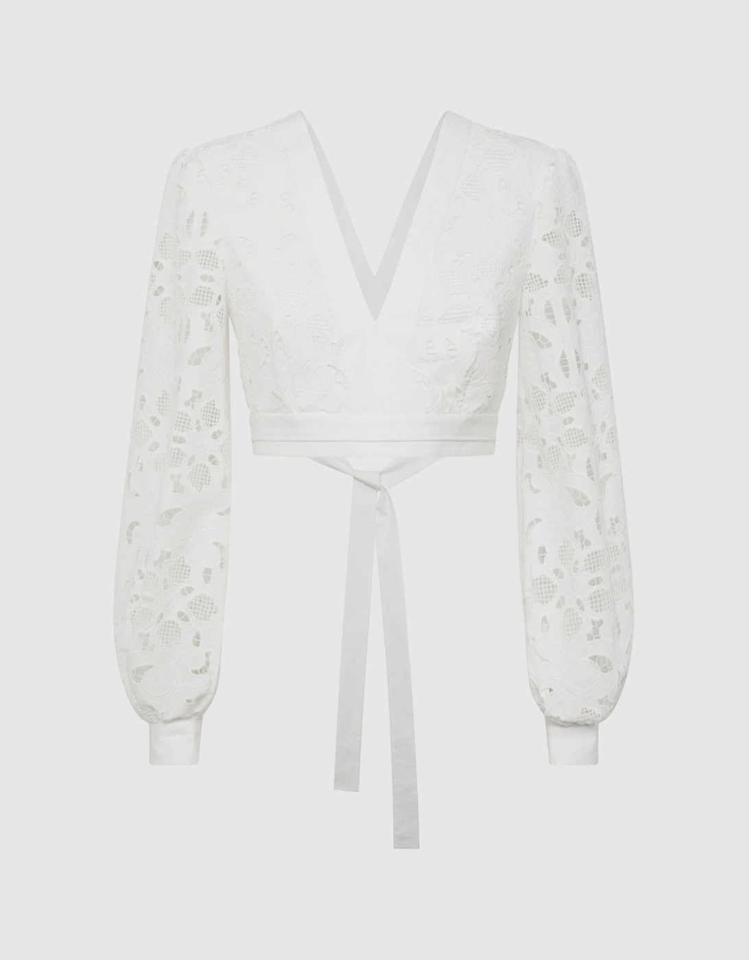 Lace Cropped Co-ord Blouse, 2 of 1