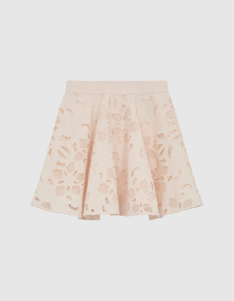 Lace High Rise Mini Skirt