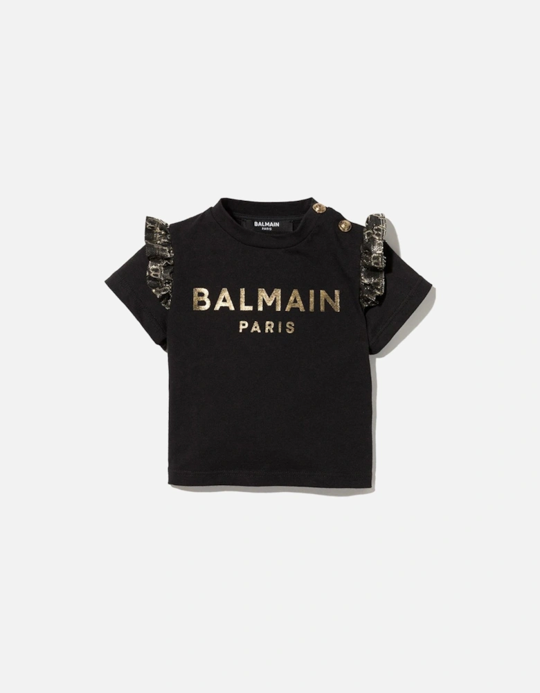 Baby Girls Logo T-shirt Black