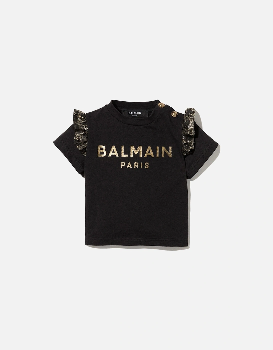 Baby Girls Logo T-shirt Black, 2 of 1