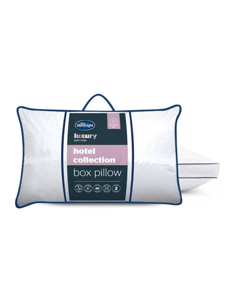 Hotel Collection Box Pillow - White