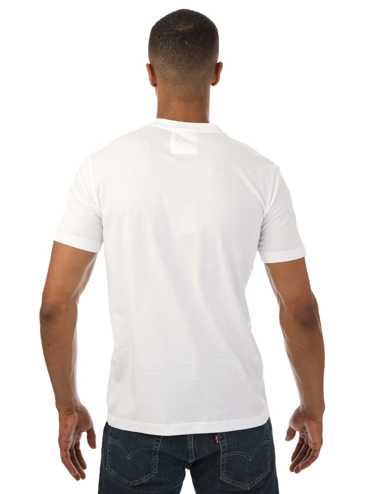 Mens Pima Logo Print T-Shirt