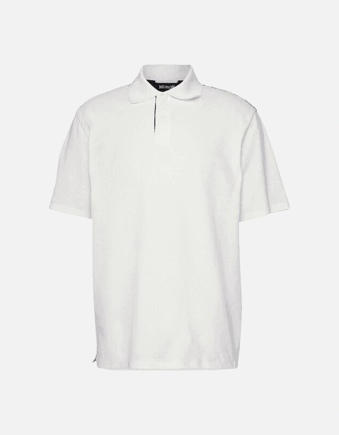 Cotton Shoulder Print White Polo Shirt, 5 of 4