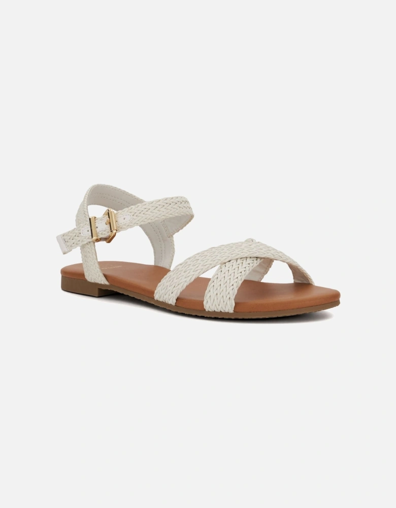 Ladies Lalisa - Woven-Strap Flat Sandals