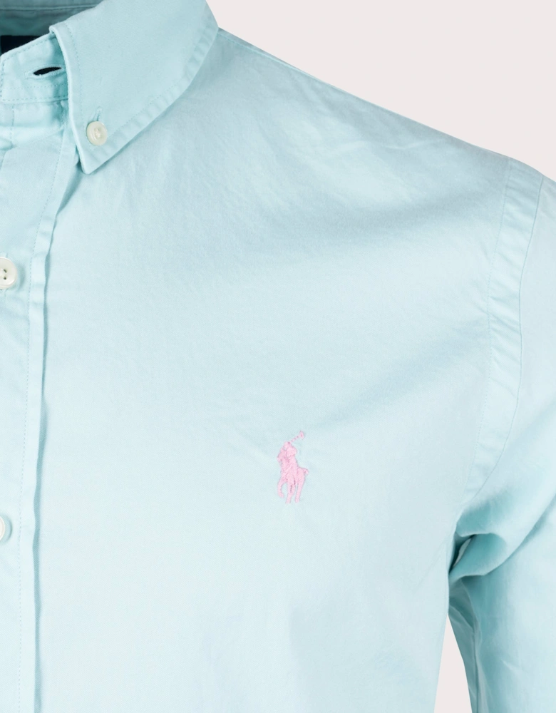 Slim Fit Twill Sport Shirt