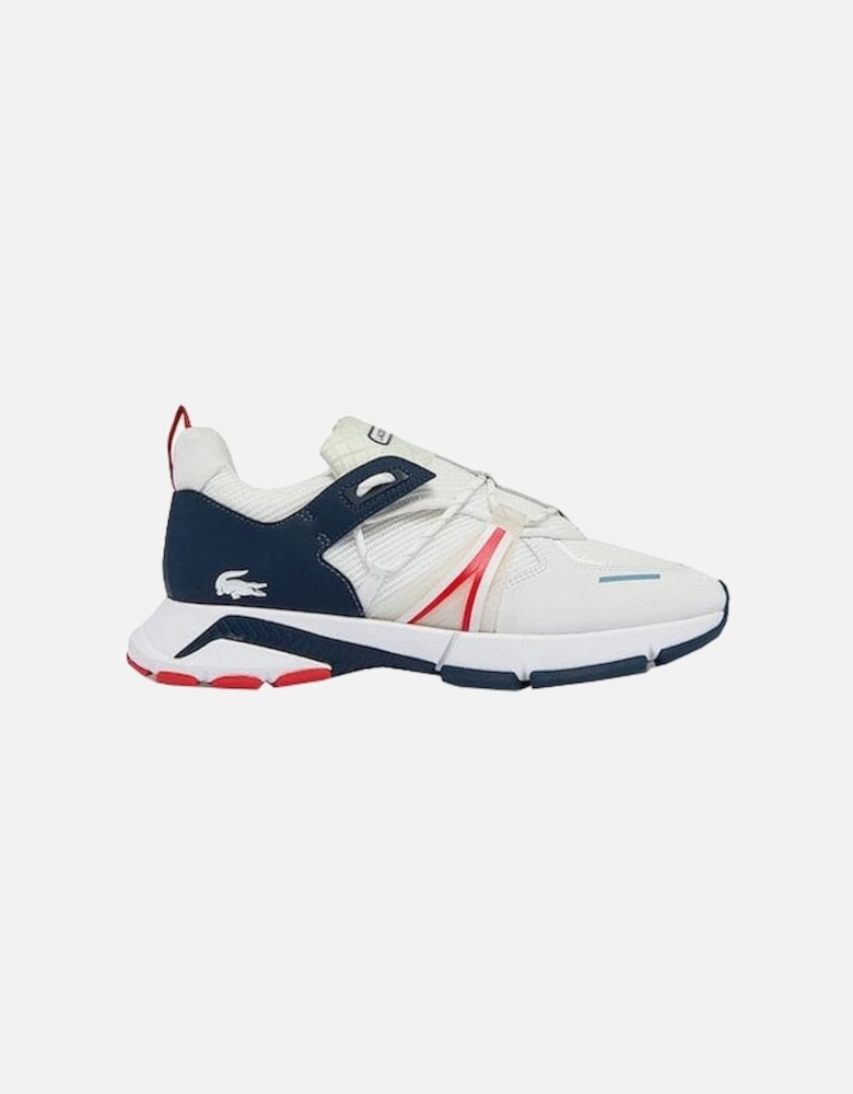 Men's L003 White Navy And Red Trainers.