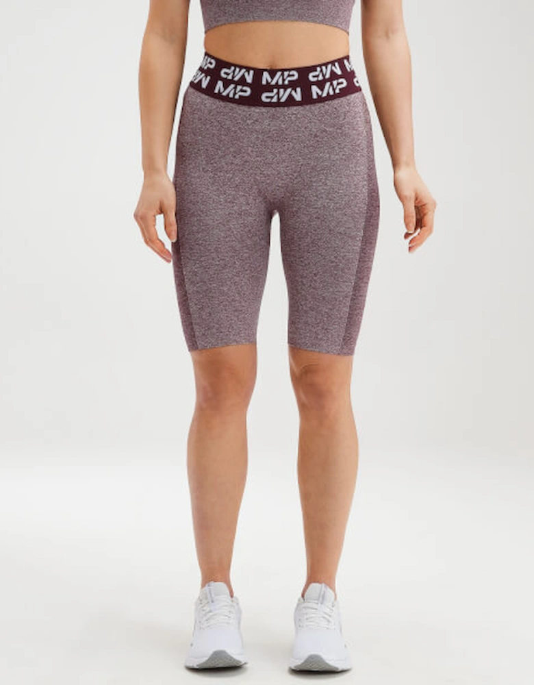 Women's Curve Cycling Shorts - Washed Oxblood