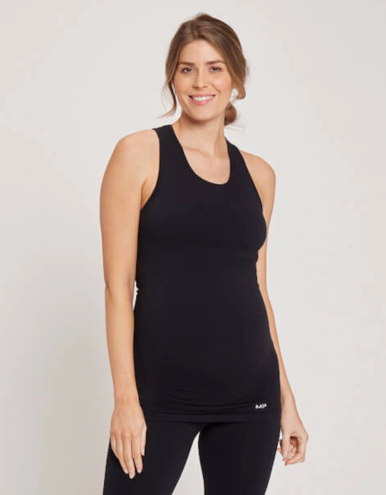 Women's Maternity Seamless Vest - Black