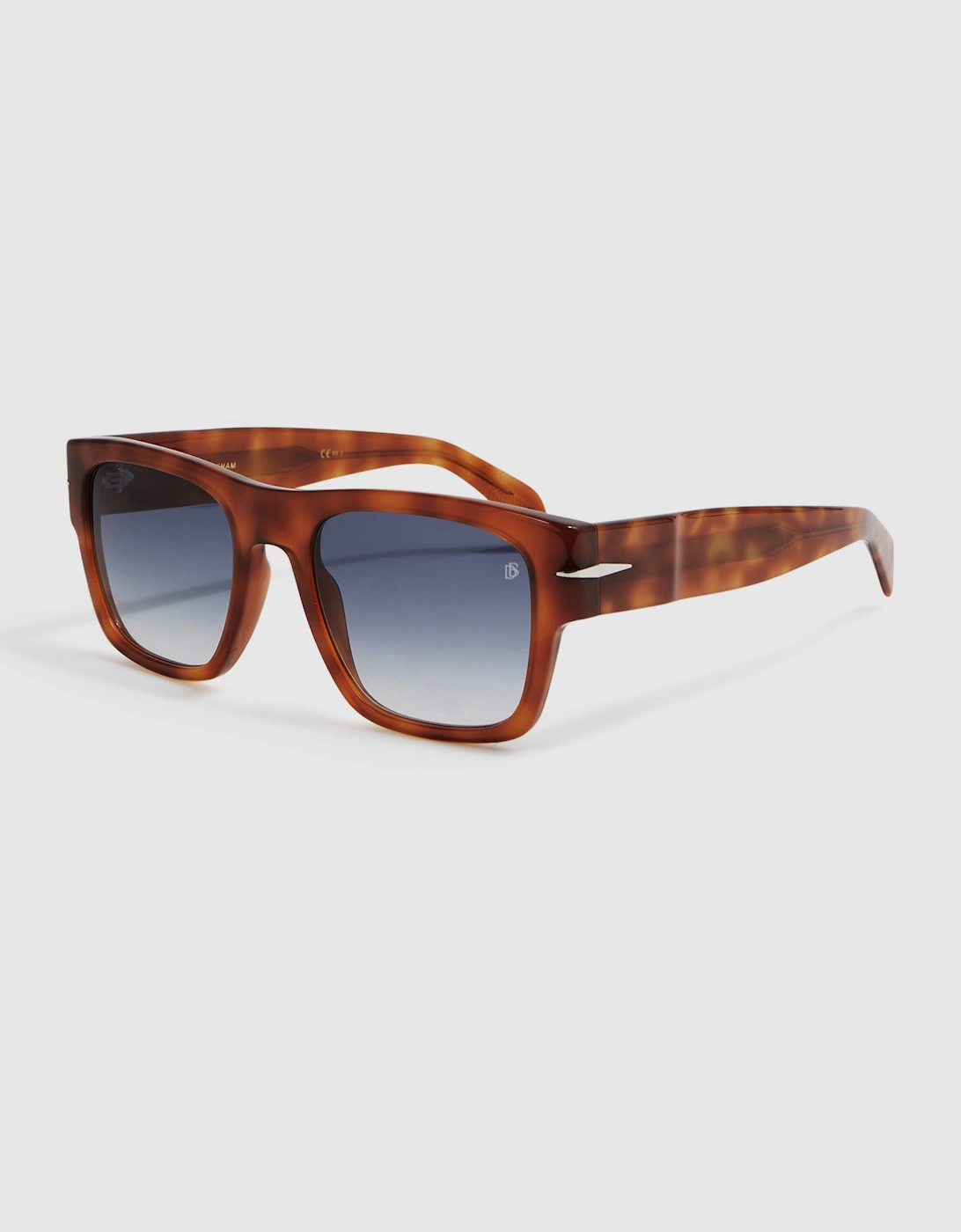 Eyewear by David Beckham Square Tortoiseshell Sunglasses, 2 of 1