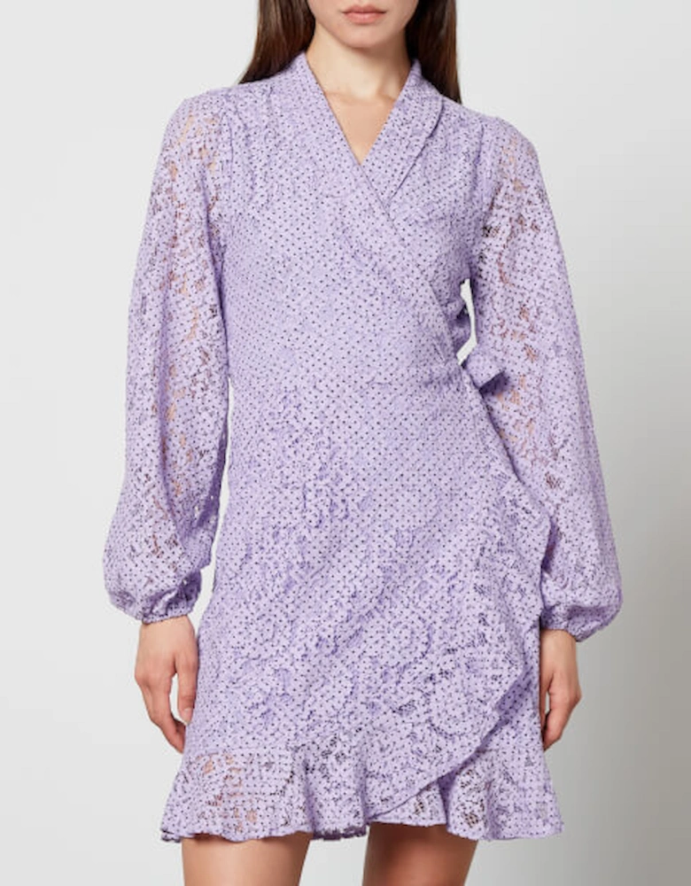 Lindacras Cotton-Blend Guipure Lace Dress