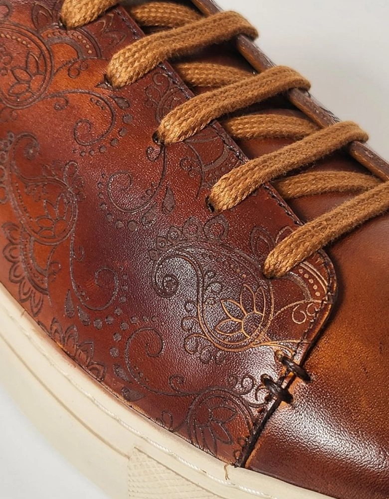 Paisley Hand Painted Cedar Trainer