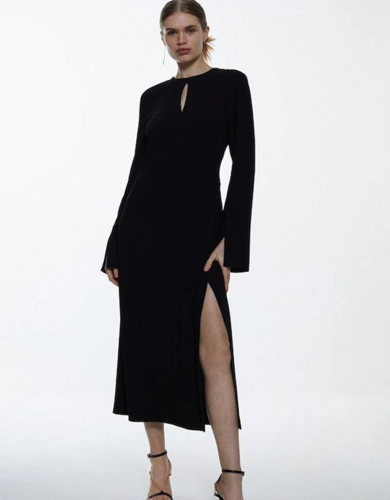 Long Sleeve Column Maxi Dress