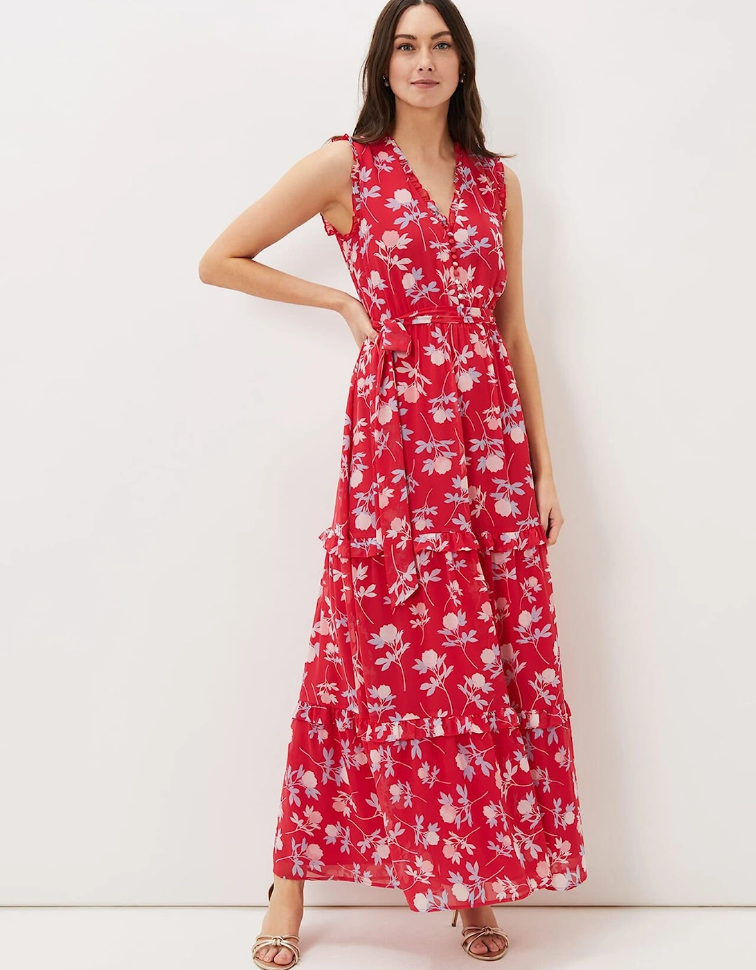 Antonella Floral Tiered Maxi Dress, 7 of 6