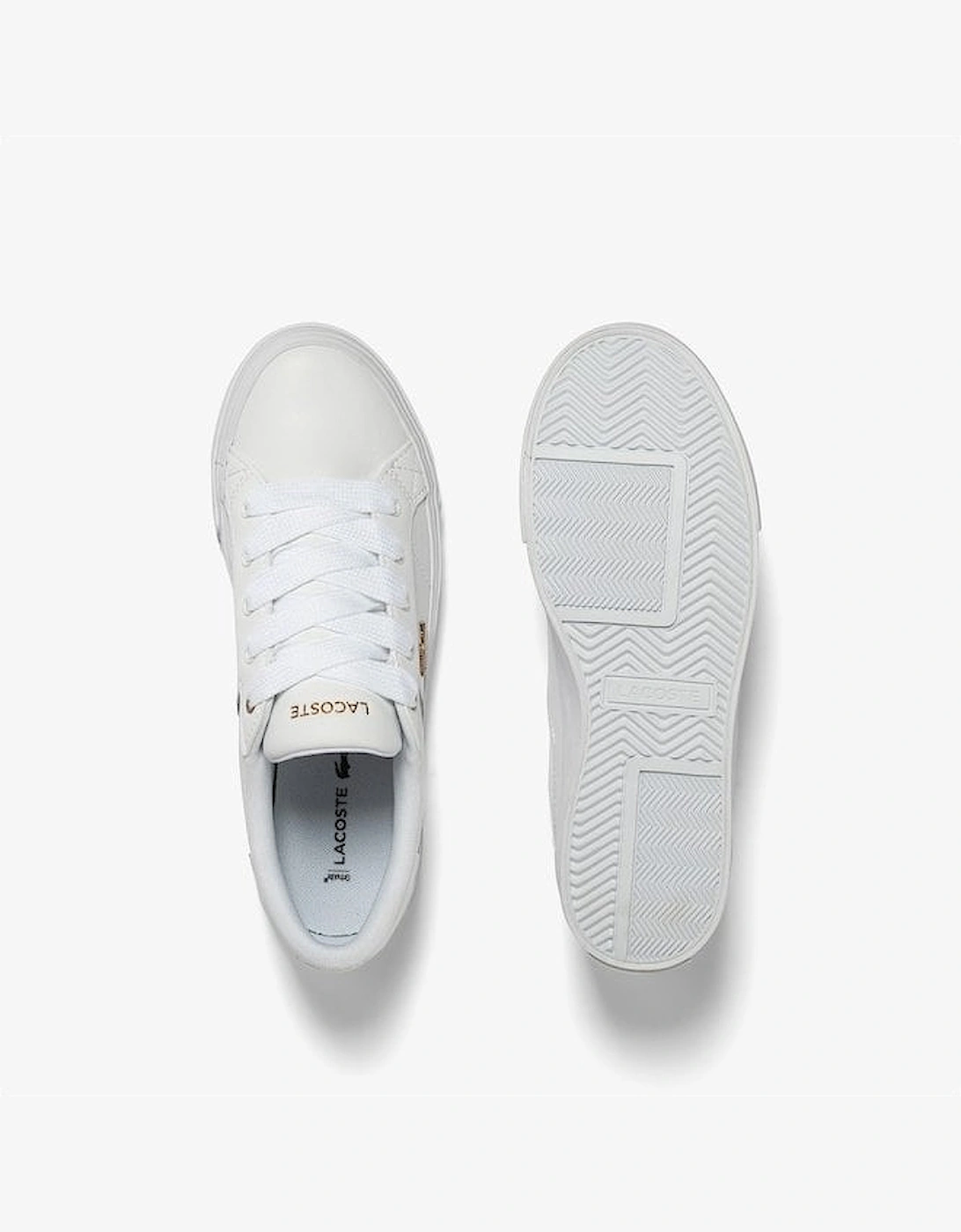 Women's White Ziane Platform Trainers