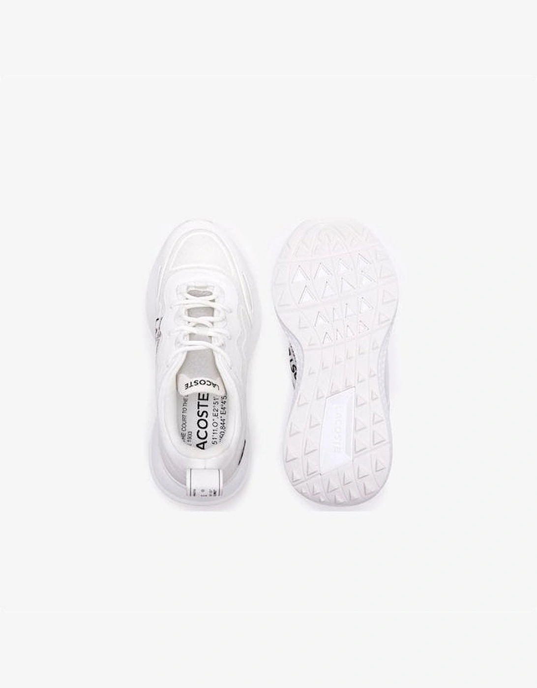 Womens White Active Textile Trainers