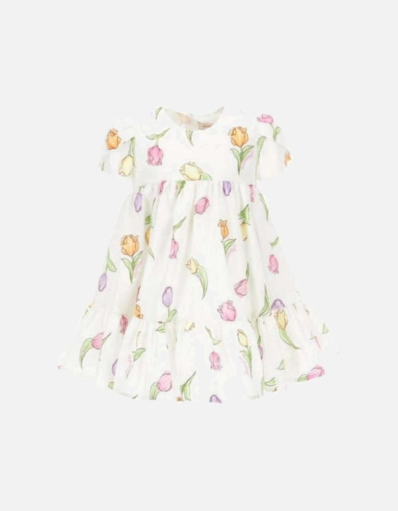 Baby Girls White Tulip Dress