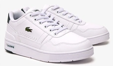 Boy's White T-Clip Trainers