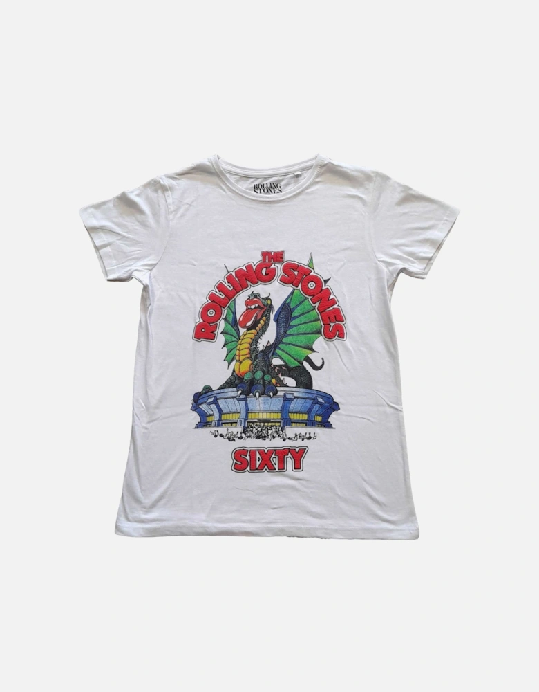 Womens/Ladies Sixty Stadium Dragon Cotton T-Shirt