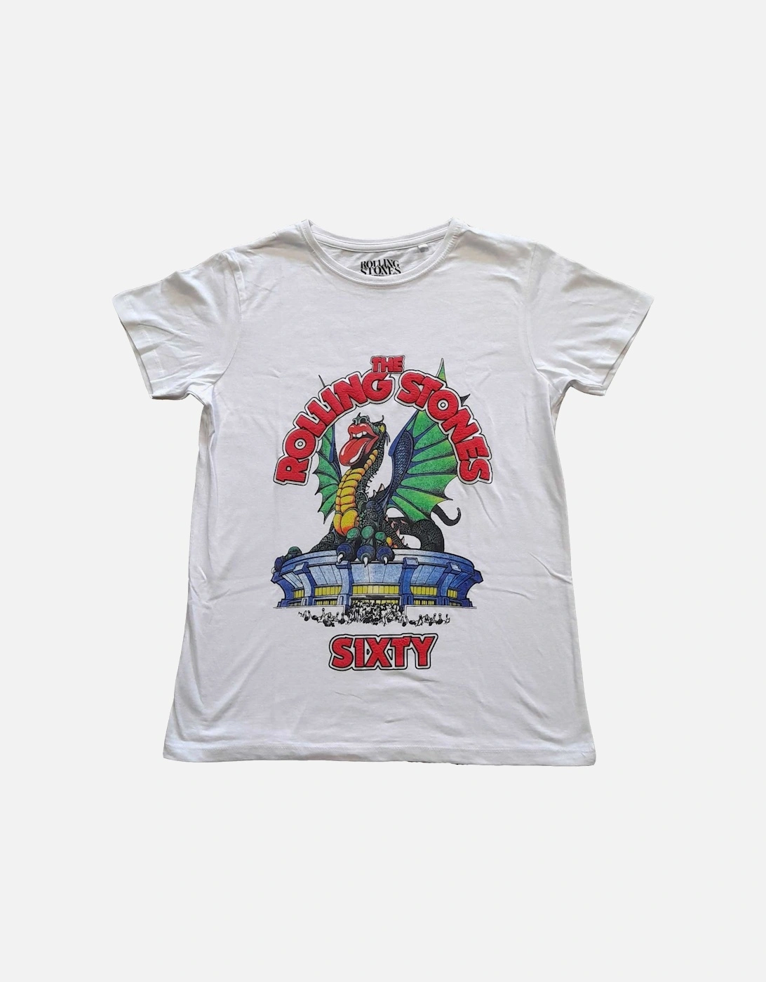 Womens/Ladies Sixty Stadium Dragon Cotton T-Shirt, 5 of 4