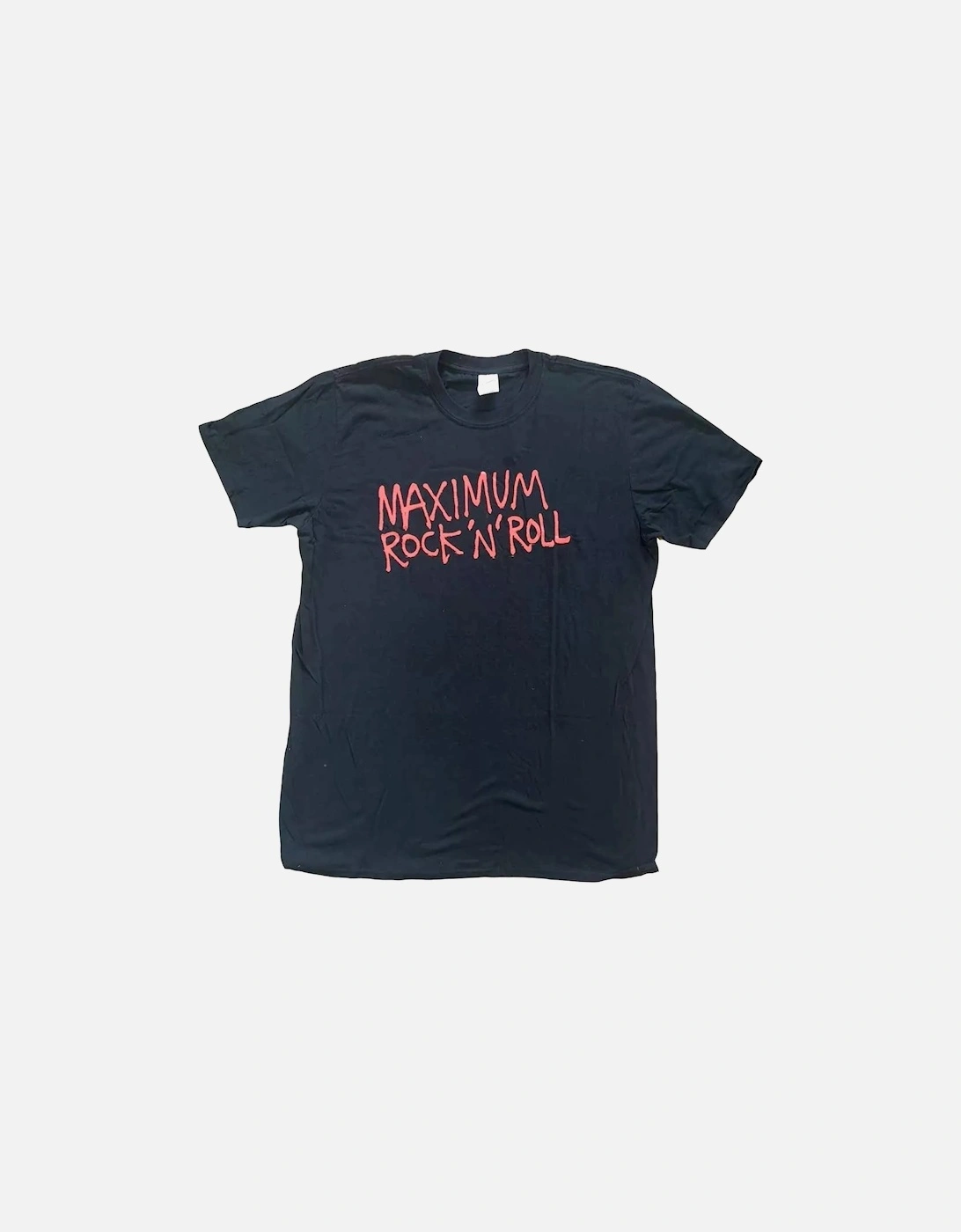Unisex Adult Maximum Rock ?'N?' Roll Back Print Cotton T-Shirt, 3 of 2