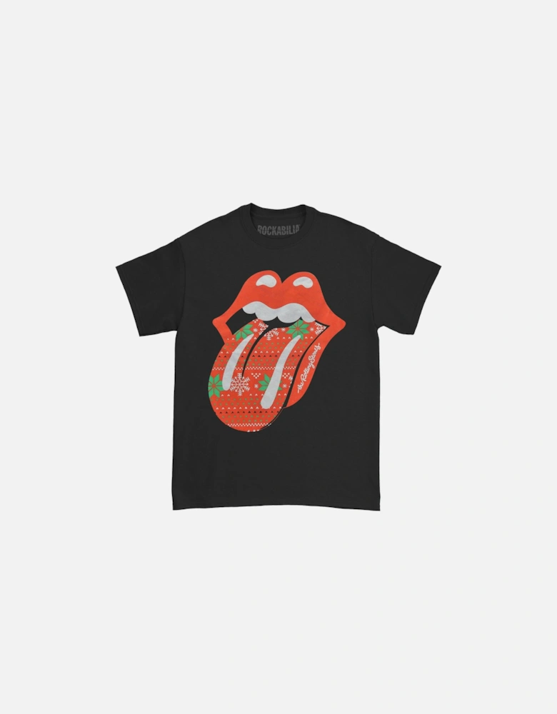 Unisex Adult Tongue Christmas T-Shirt