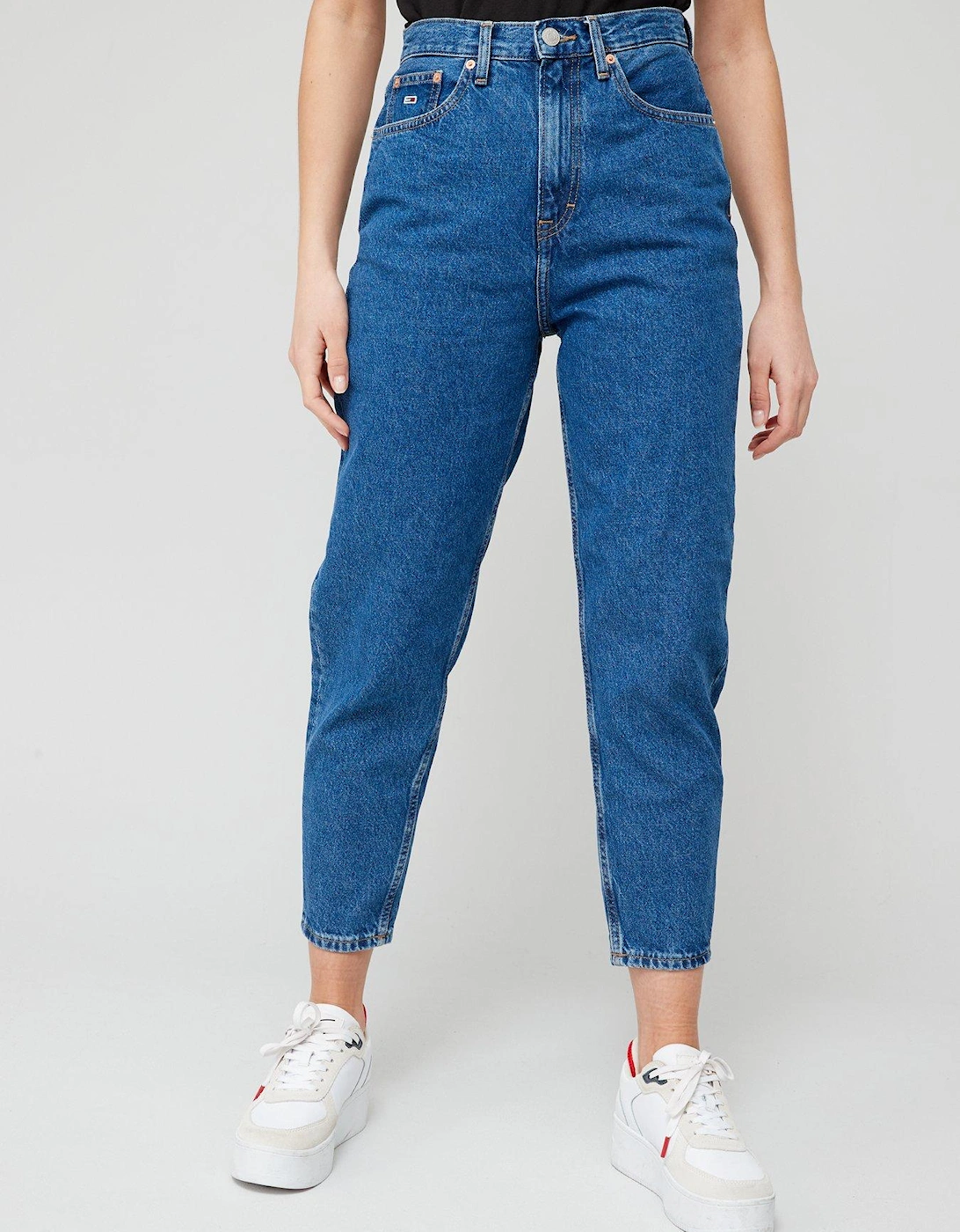 Tapered Mom Jeans - Blue, 3 of 2