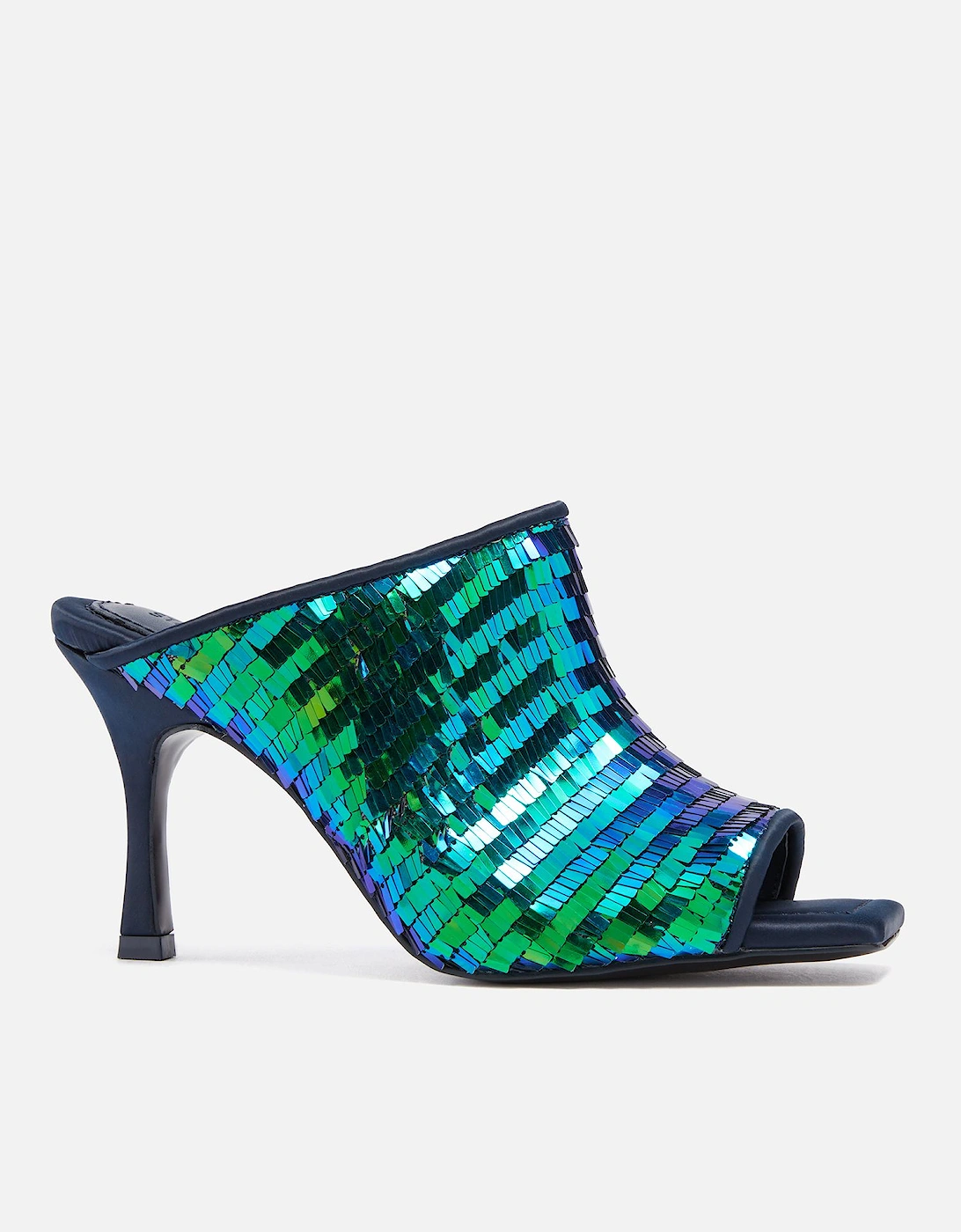 Women's Naemi Sequin-Embellished Heeled Mules - - Home - Women's Naemi Sequin-Embellished Heeled Mules, 3 of 2