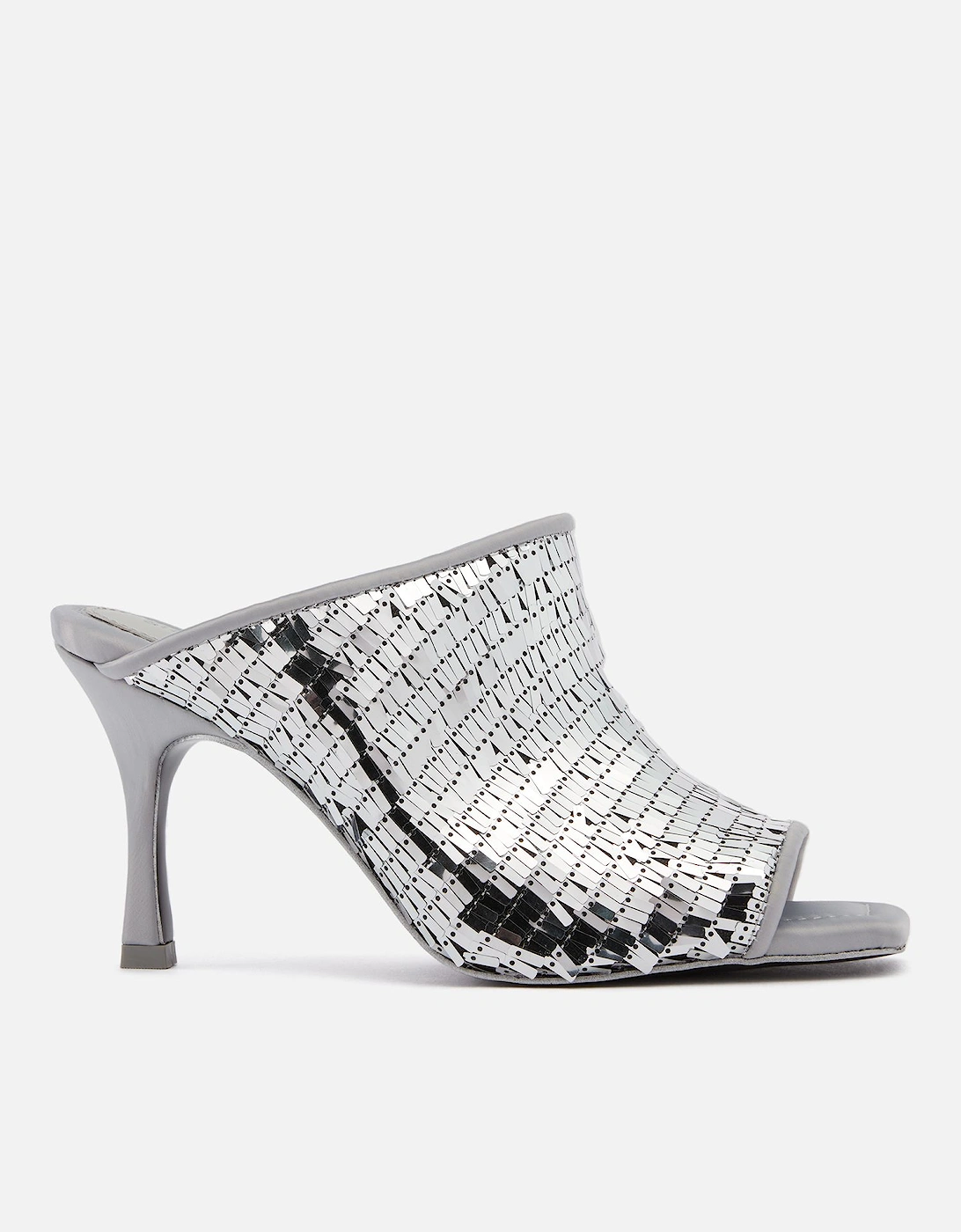 Women's Naemi Sequin-Embellished Heeled Mules - - Home - Women's Naemi Sequin-Embellished Heeled Mules, 2 of 1
