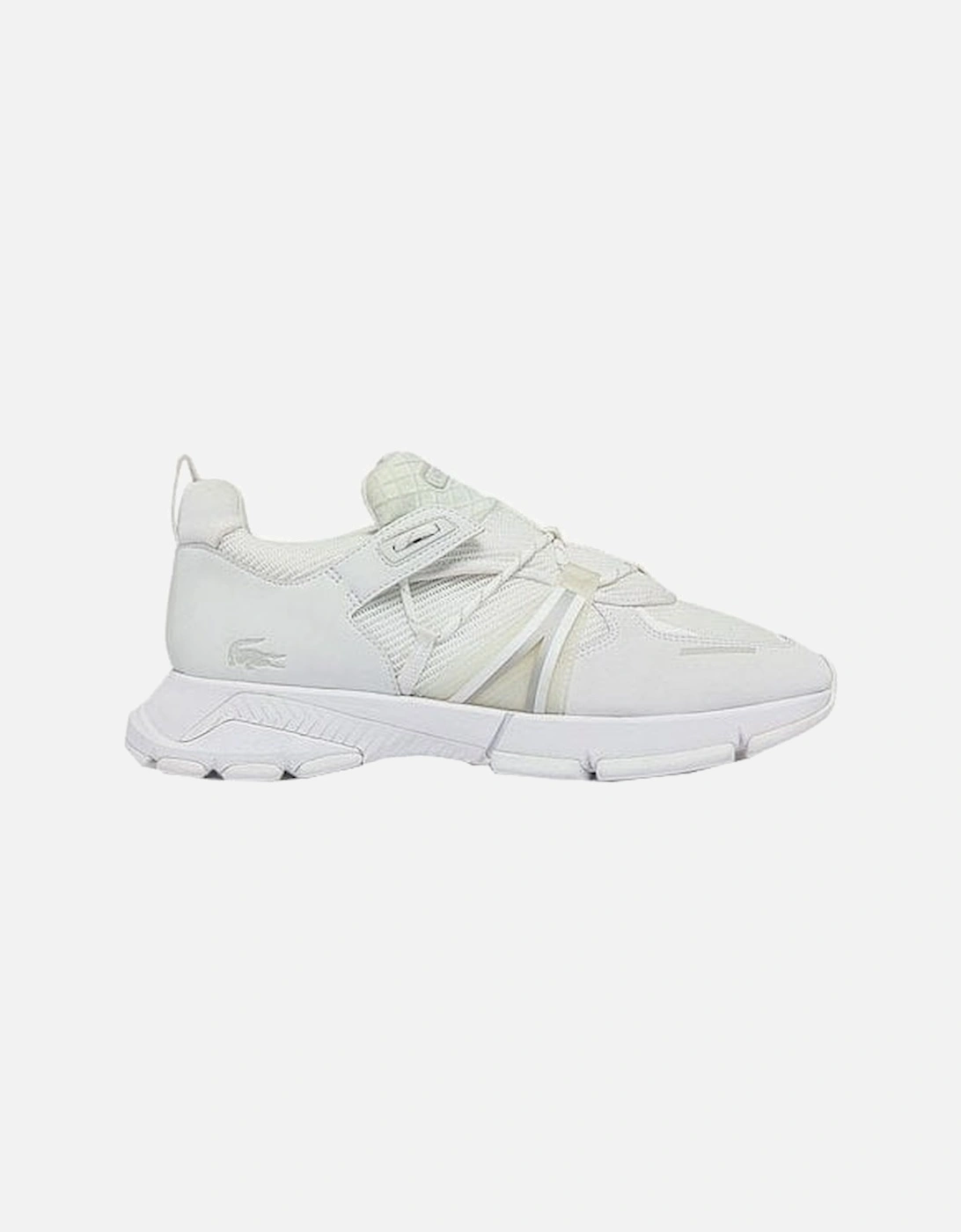 Women's L003 White Textile Trainers., 7 of 6