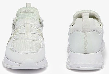 Women's L003 White Textile Trainers.